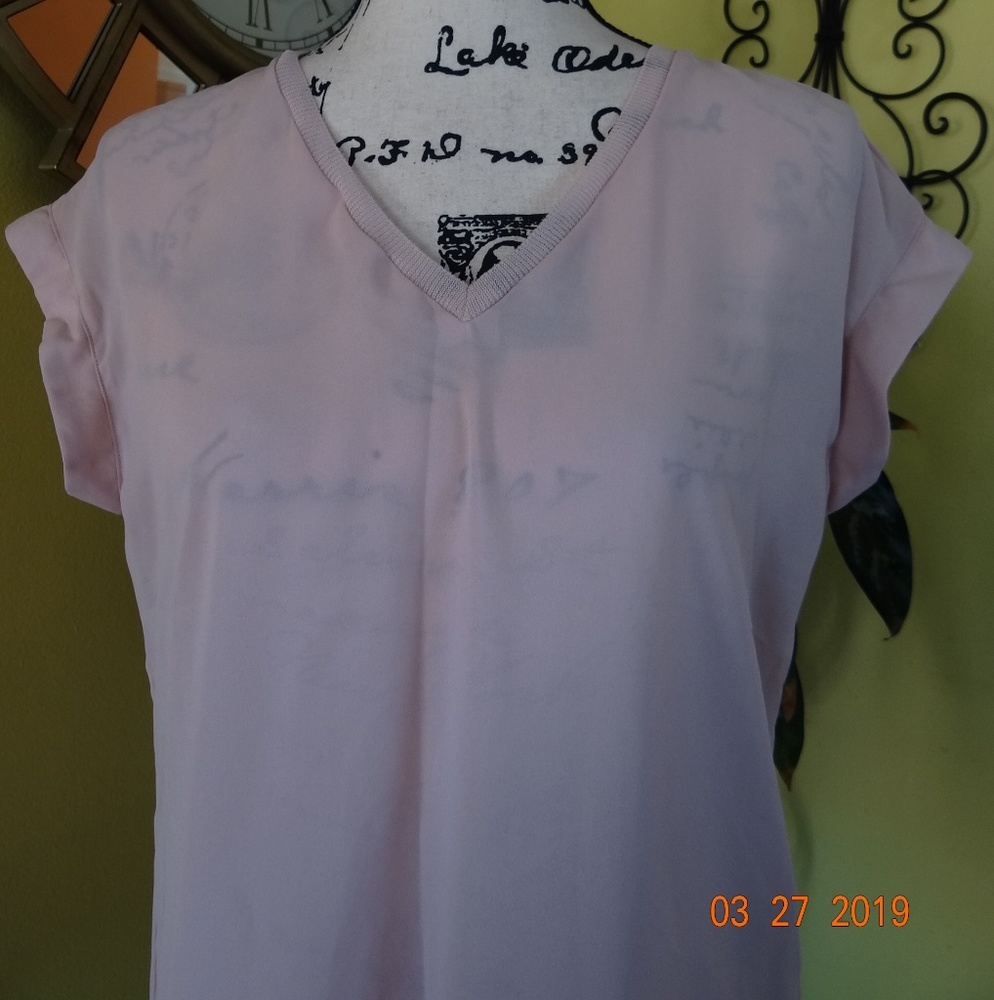 Worthington spring color light pink top size sp new